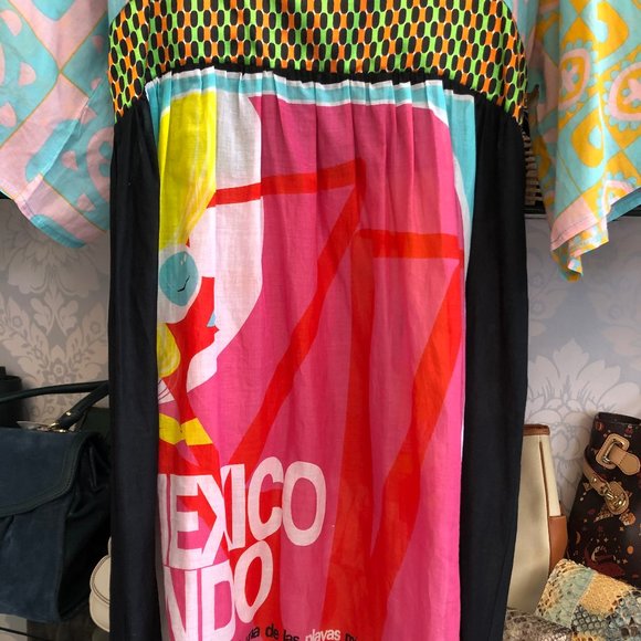 CUSTCO BARCELONA Sheer Cotton Print Dress - Picture 3 of 7